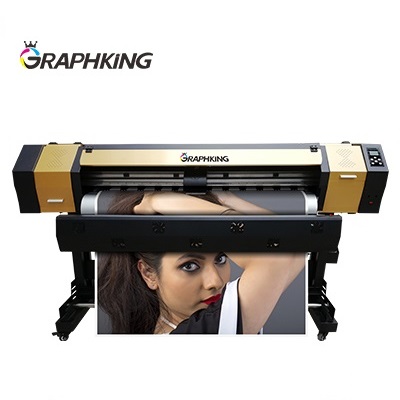 GraphKing 5ft 1.6m GK16High Quality/Speed Eco Solvent Printer with 2 pcs DX5